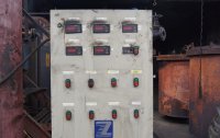 Control cabinet of the closed pyrolysis unit Pirotex